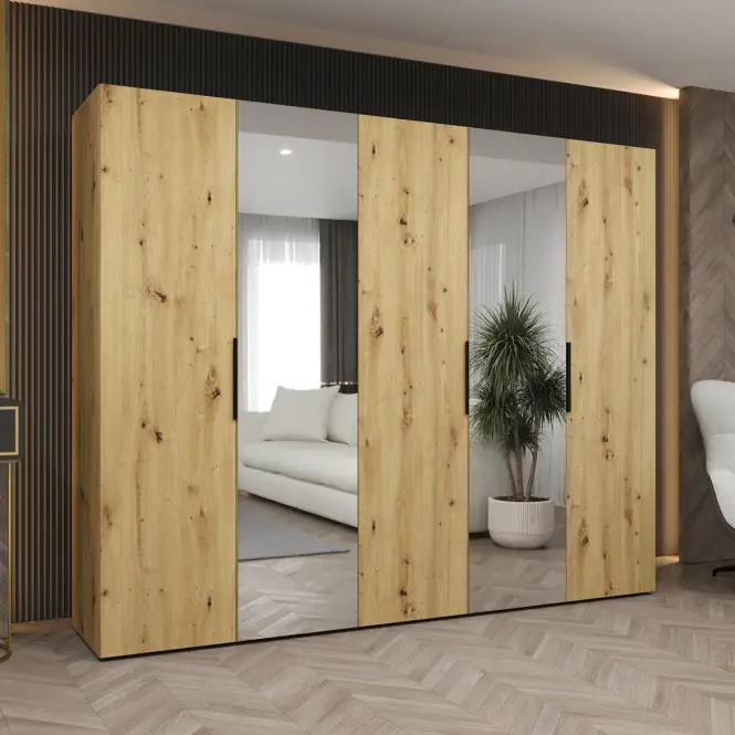 Szekrény Marbella II 250 artisan fekete,5