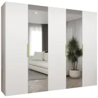 Szekrény Marbella II 250 fehér/arany