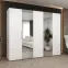 Szekrény Marbella II 250 fehér/arany,5