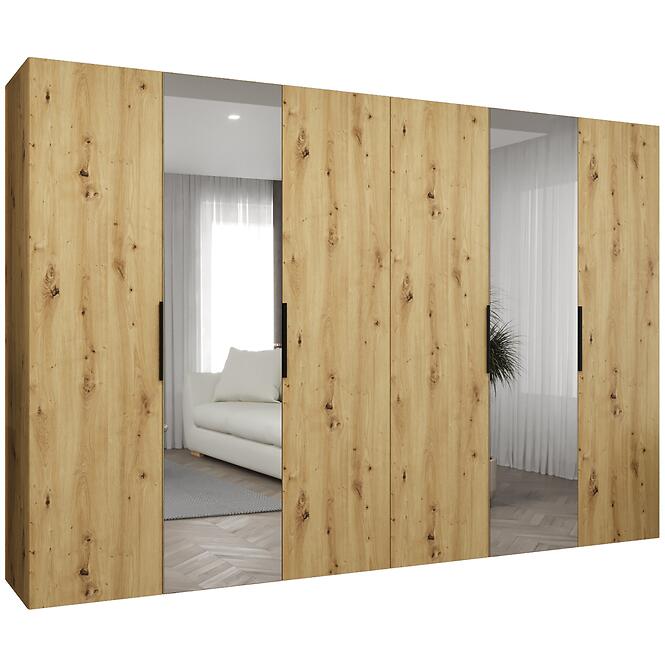 Szekrény Marbella II 300 artisan fekete
