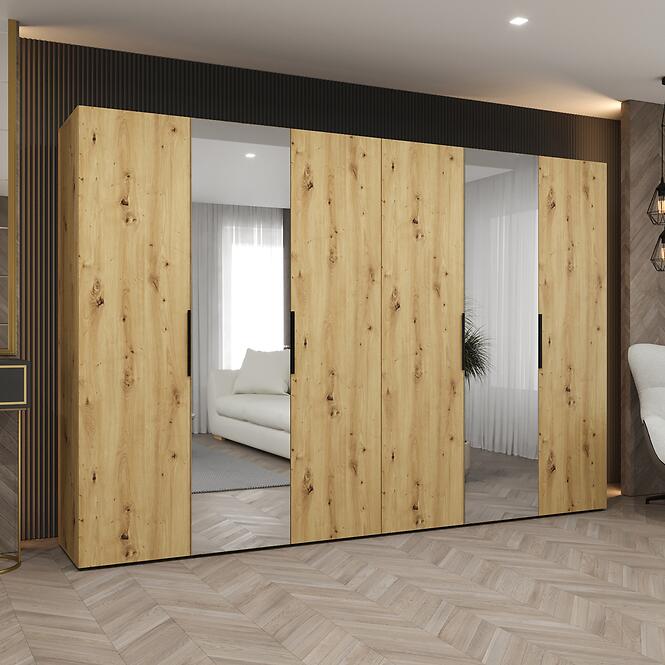 Szekrény Marbella II 300 artisan fekete