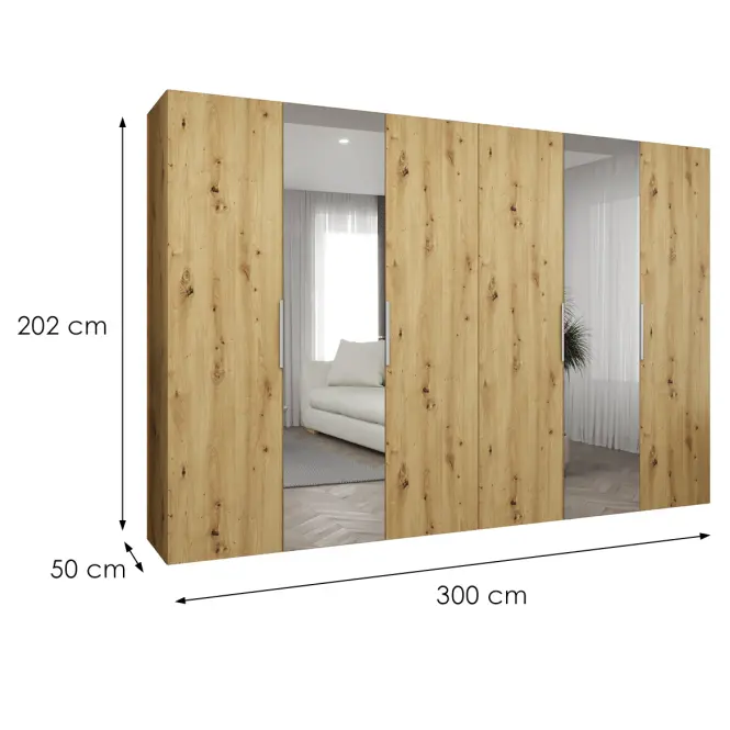 Szekrény Marbella II 300 artisan kasmír,2
