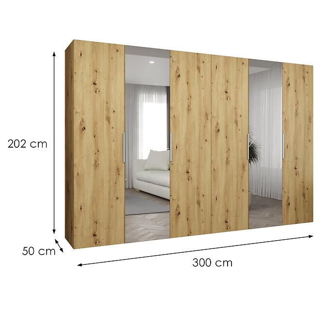 Szekrény Marbella II 300 artisan kasmír,2