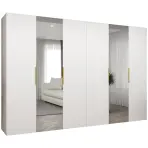Szekrény Marbella II 300 fehér/arany