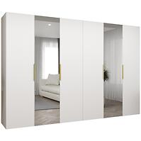 Szekrény Marbella II 300 fehér/arany
