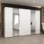 Szekrény Marbella II 300 fehér/arany,5