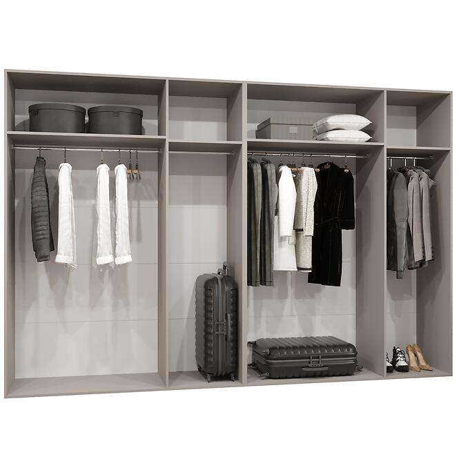Szekrény Marbella II 300 fekete/arany,4