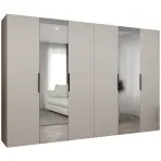 Szekrény Marbella II 300 kasmír/fekete