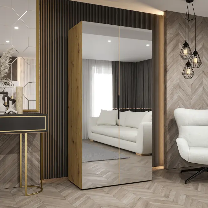 Szekrény Marbella III 100 artisan fekete