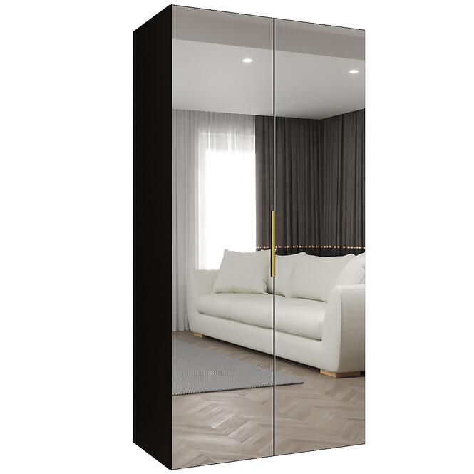 Szekrény Marbella III 100 fekete/arany