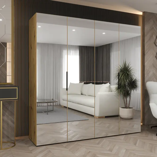 Szekrény Marbella III 200 artisan fekete