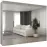 Szekrény Marbella III 250 fehér/fekete
