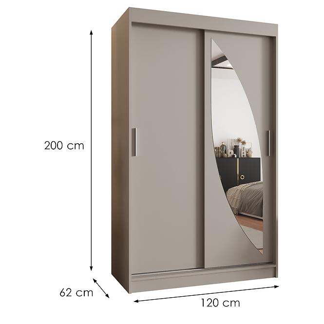 Szekrény Milo 120 kasmír