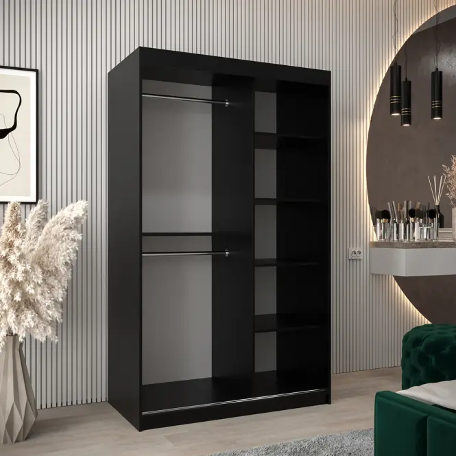 Szekrény Moka 120 fekete,5