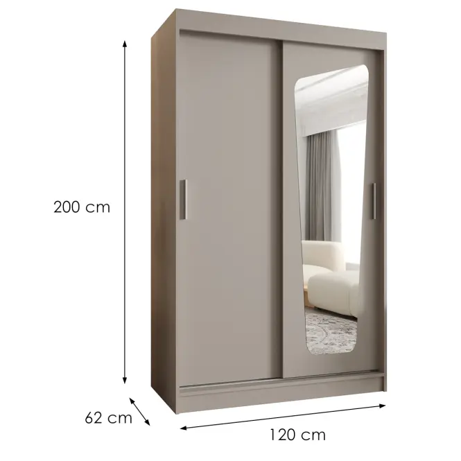 Szekrény Moka 120 kasmír,2
