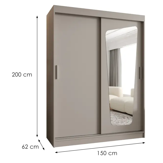 Szekrény Moka 150 kasmír,2