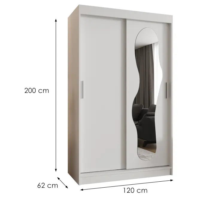 Szekrény Ultra 120 fehér