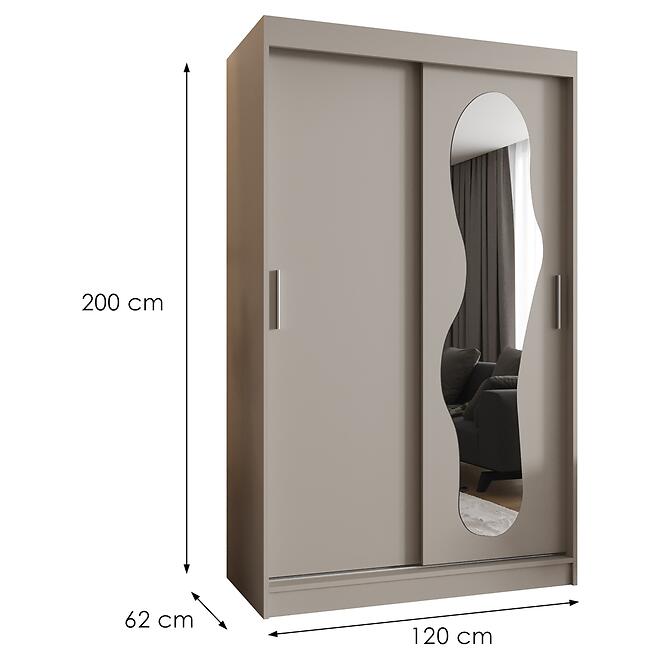 Szekrény Ultra 120 kasmír,2