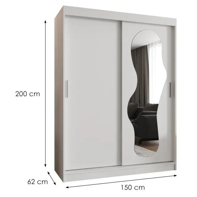 Szekrény Ultra 150 fehér