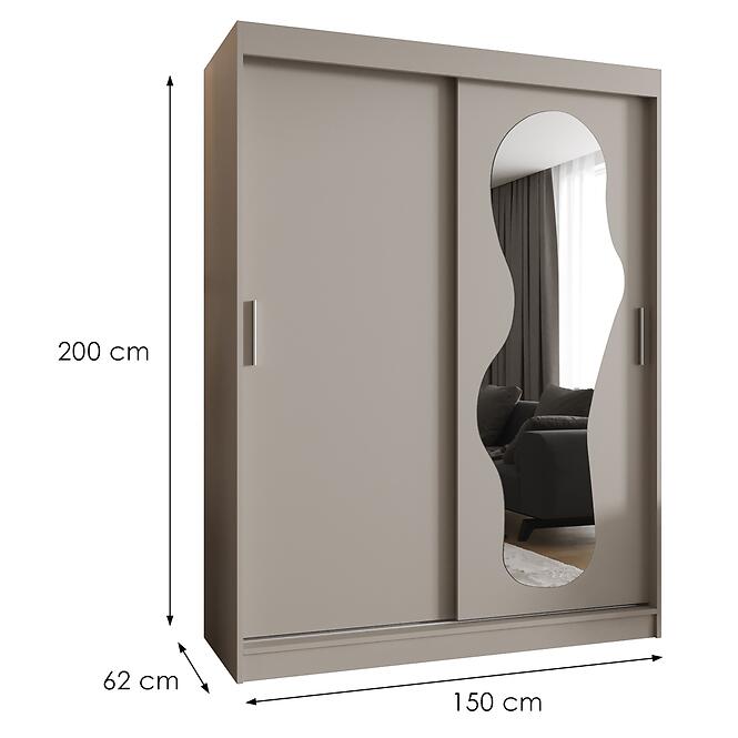 Szekrény Ultra 150 kasmír,2