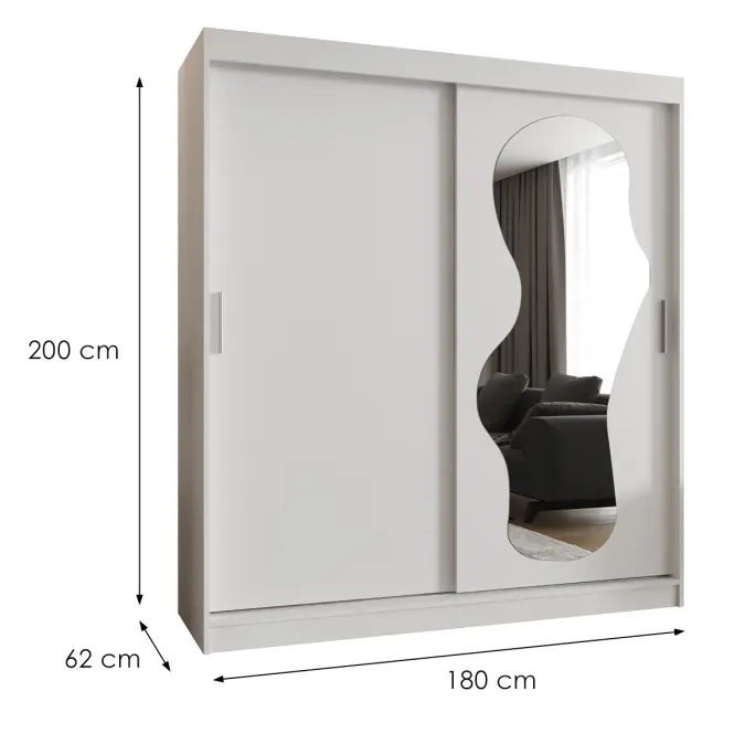 Szekrény Ultra 180 fehér