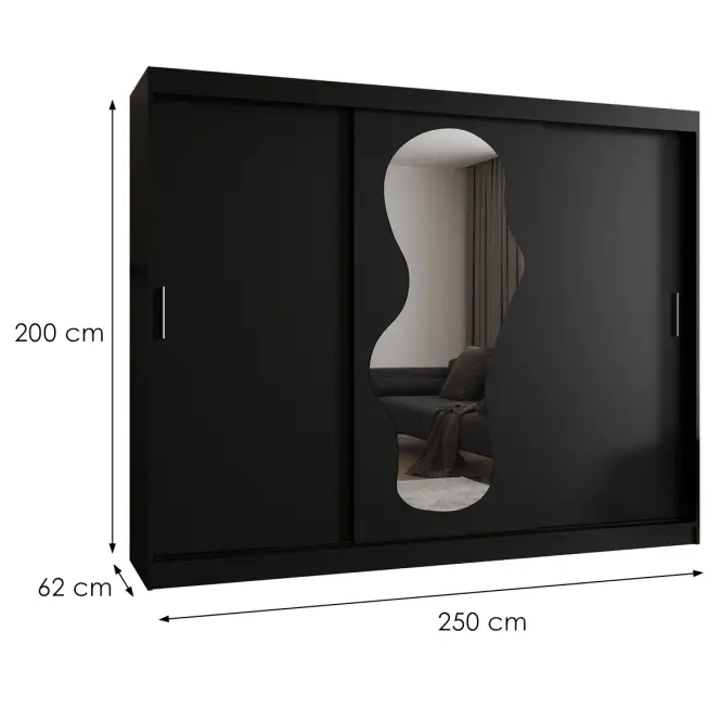 Szekrény Ultra 250 fekete,2