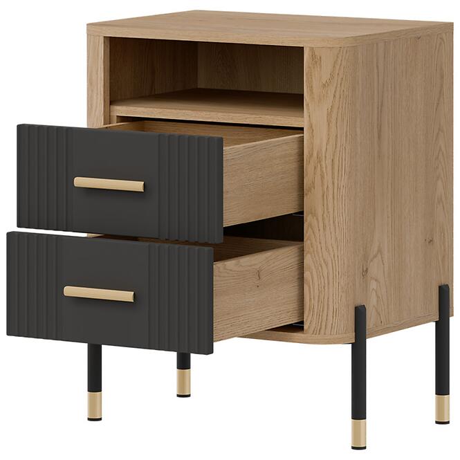 Éjjeliszekrény Dante Dt22 Cremona Tölgy/ Antracit,2