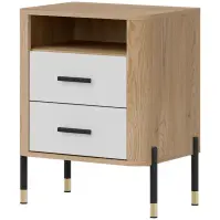 Éjjeliszekrény Dante Dt22 Cremona Tölgy/Fehér