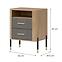 Éjjeliszekrény Dante Dt22 Cremona Tölgy/Szürke,7