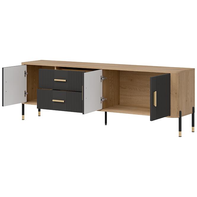 Komód Dante Rtv Dt02 Tölgy Cremona/Antracit,2