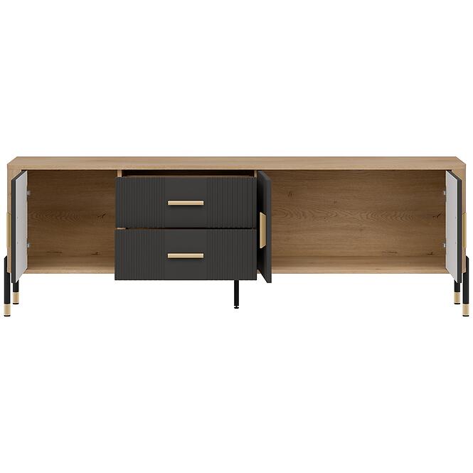 Komód Dante Rtv Dt02 Tölgy Cremona/Antracit,4