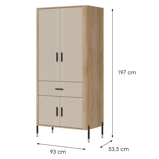 Szekrény Dante Dt16 Tölgy Cremona/Kasmír,7