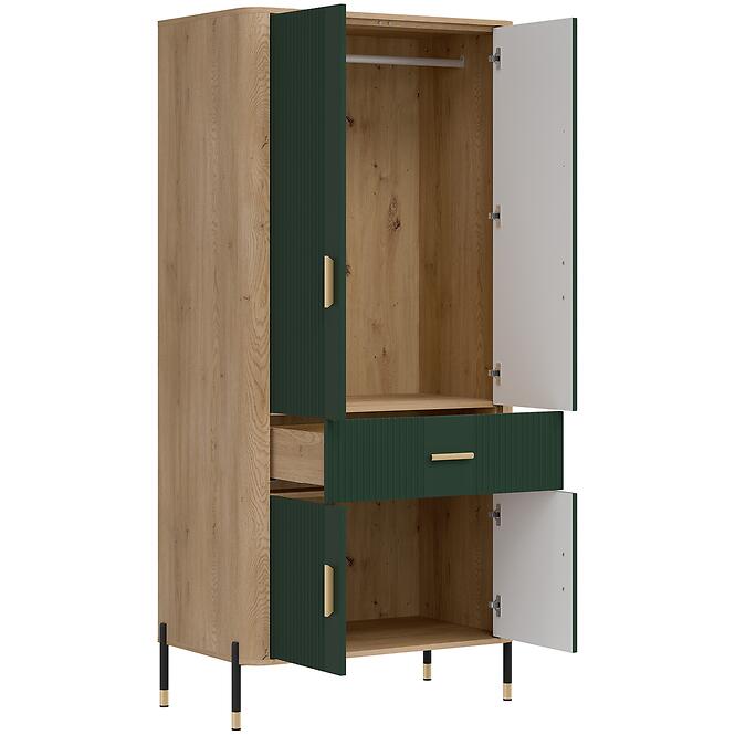 Szekrény Dante Dt16 Tölgy Cremona/Zöld