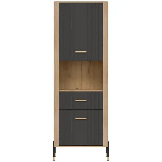 Regál Dante L/P Dt15 Tölgy Cremona/Antracit,3