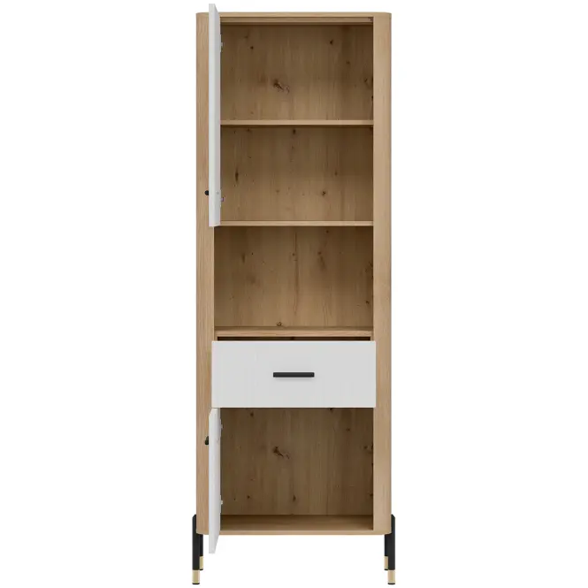 Regál Dante L/P Dt15 Tölgy Cremona/Fehér,4