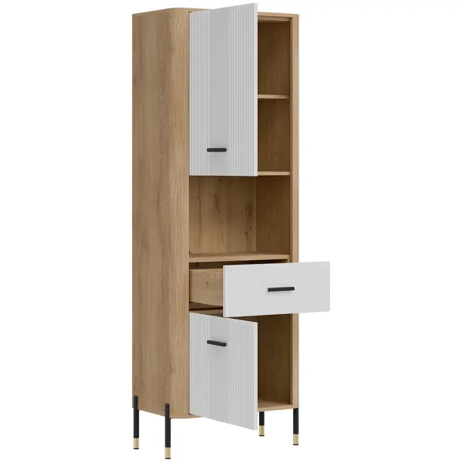Regál Dante L/P Dt15 Tölgy Cremona/Fehér,6