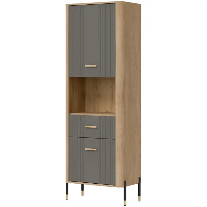 Regál Dante L/P Dt15 Tölgy Cremona/Szürke