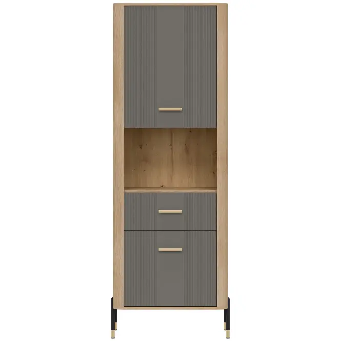 Regál Dante L/P Dt15 Tölgy Cremona/Szürke