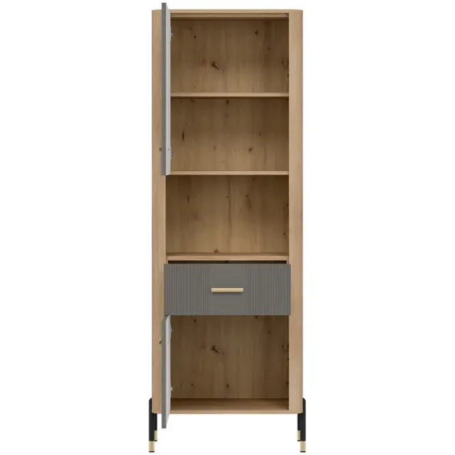 Regál Dante L/P Dt15 Tölgy Cremona/Szürke