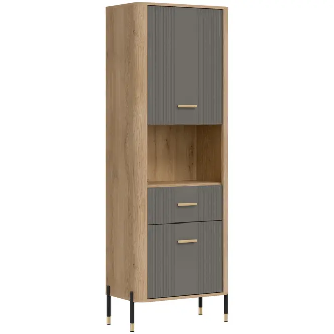 Regál Dante L/P Dt15 Tölgy Cremona/Szürke