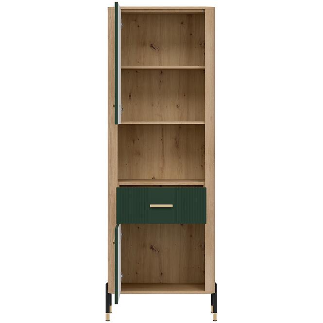 Regál Dante L/P Dt15 Tölgy Cremona/Zöld,4