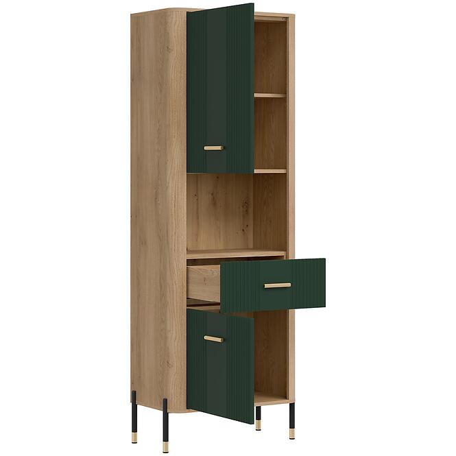 Regál Dante L/P Dt15 Tölgy Cremona/Zöld,6