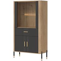 Vitrin Alacsony Dante Dt12 Tölgy Cremona/Antracit