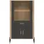 Vitrin Alacsony Dante Dt12 Tölgy Cremona/Antracit,3