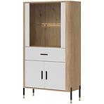 Vitrin Alacsony Dante Dt12 Tölgy Cremona/Fehér