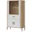 Vitrin Alacsony Dante Dt12 Tölgy Cremona/Fehér