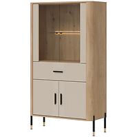 Vitrin Alacsony Dante Dt12 Tölgy Cremona/Kasmír