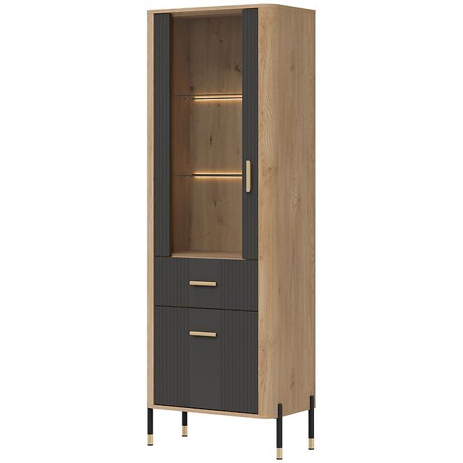 Vitrin L/P Dante Dt13 Tölgy Cremona/Antracit