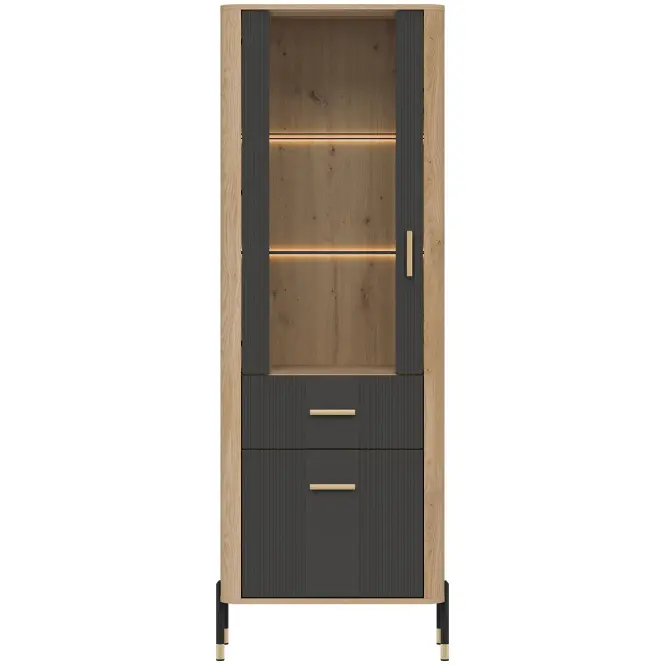 Vitrin L/P Dante Dt13 Tölgy Cremona/Antracit