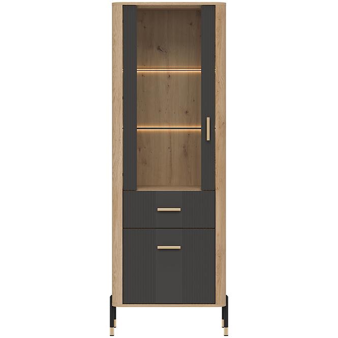 Vitrin L/P Dante Dt13 Tölgy Cremona/Antracit